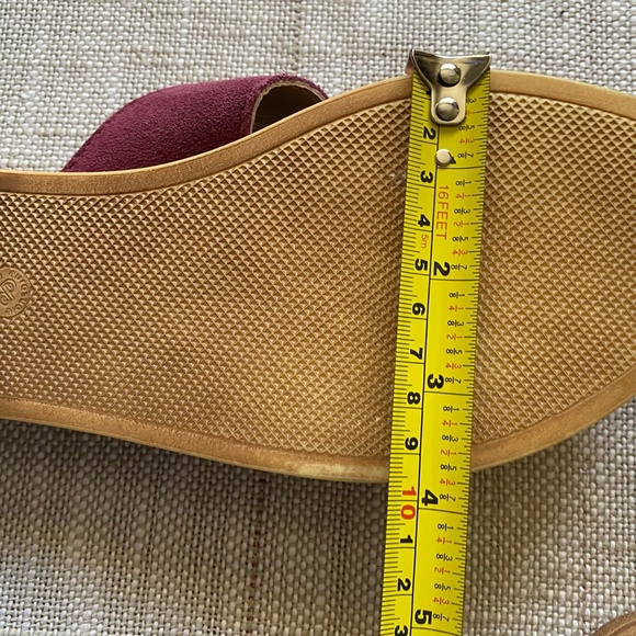 Mariella Pink Italian Suede Feel Slide On Summer Beach Sandals- Sz-9 - Picture 13 of 15